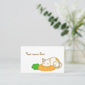 【あごのせ猫】 A cat resting its jaw 名刺 (スタンド正面)