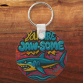 あごのようなサメの落書き キーホルダー (裏面)