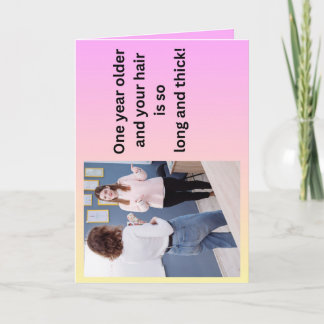 あごの毛に関する誕生日カード カード