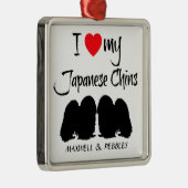 あごの犬が日本の大好き メタルオーナメント (右)