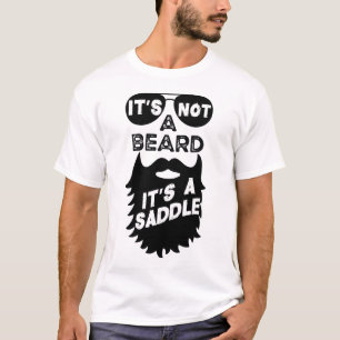 あごひげじゃないよサドルひげおもしろい口だ Tシャツ