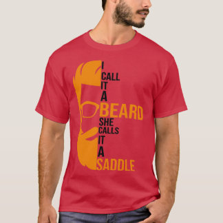 あごひげってサドルの贈り物と呼んでいおもしろいる Tシャツ