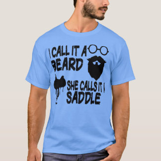 あごひげってサドルの贈り物と呼んでいおもしろいる Tシャツ