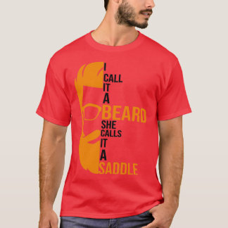 あごひげってサドルの贈り物と呼んでいおもしろいる Tシャツ