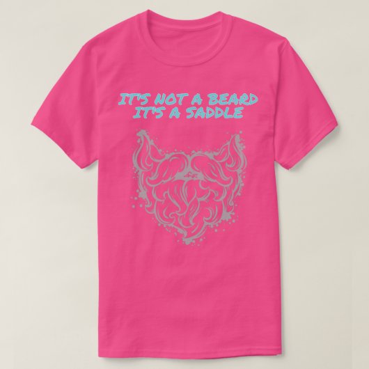 あごひげではないサドル特殊デザイン1 Tシャツ (デザイン正面)