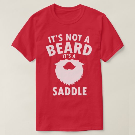 あごひげではなく、鞍おもしろいパパの贈答用ひげだ Tシャツ (デザイン正面)