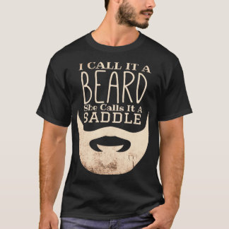 あごひげと呼んでサドルベアーと呼おもしろいぶ Tシャツ