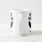 あごひげの特大おもしろいジャンボサイズを尊重 ジャンボコーヒーマグカップ (裏面)