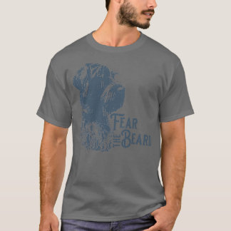 あごひげの青いクラシックTシャツを恐れる Tシャツ
