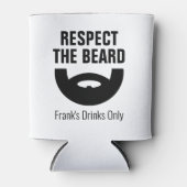 あごひげを尊敬しおもしろいて贈り物を冷やしてくだ男性へさい 缶クーラー (正面)