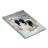 あご日本のは雪のクリスマスを過ごす ノートブック (右側)