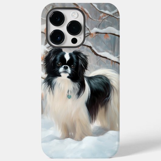 あご日本のは雪のクリスマスを過ごす Case-Mate iPhoneケース (裏面)