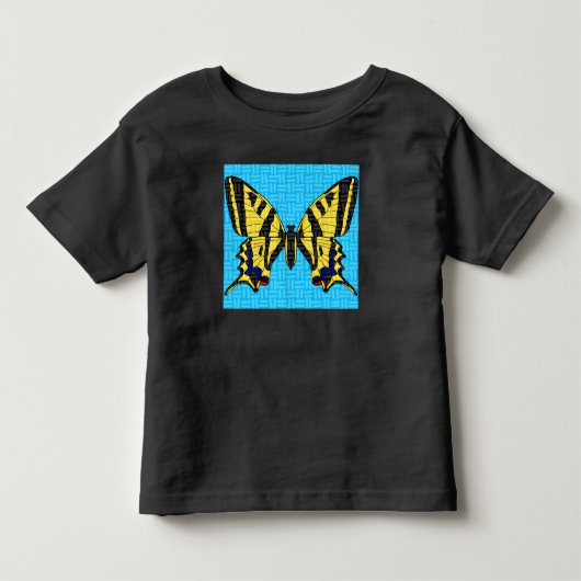 あざやかなアゲハチョウのイラスト - トドラーTシャツ (正面)