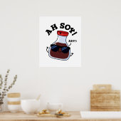 あしょうゆおもしろいプリン ポスター (キッチン)