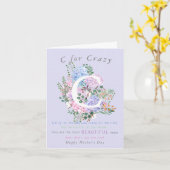 あじさいおもしろい母のデイカードユーモア カード (黄色い花)