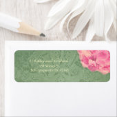 あじさいがバロック風テクスチャアドレスラベル ラベル (インサイチュ)