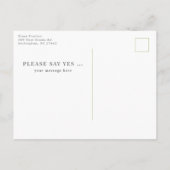 あじさいが白いなら私の花嫁になってくれ ポストカード (裏面)