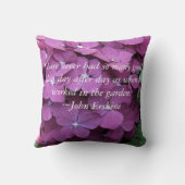 あじさいとガーデニング引用文 クッション (裏面)