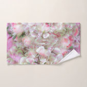 あじさいとバラ-ヴィンテージブーケ油 バスタオルセット (ハンドタオル)