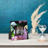 あじさいの庭ピンク紫ブルーグリーンフローラ フォトプラーク (インサイチュ)