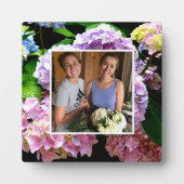 あじさいの庭ピンク紫ブルーグリーンフローラ フォトプラーク (正面)