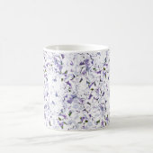 あじさいの水色の花束。 コーヒーマグカップ (中央)