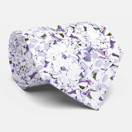 あじさいの水色の花束。 ネクタイ (ロール)