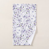 あじさいの水色の花束。 バスタオルセット (ハンドタオル)