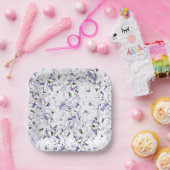 あじさいの水色の花束。 ペーパープレート (パーティー)