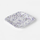 あじさいの水色の花束。 ペーパープレート (傾斜あり)