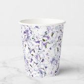 あじさいの水色の花束。 紙コップ (裏面)