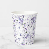 あじさいの水色の花束。 紙コップ (左)