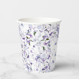 あじさいの水色の花束。 紙コップ