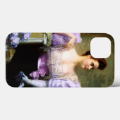 あじさいの花束のそばの若い女性 Case-Mate iPhoneケース (裏面 (横))