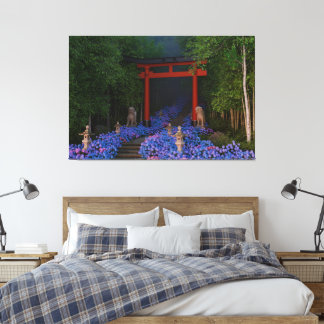 あじさいの階段 キャンバスプリント