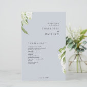 あじさいアダスティーブルー結婚式 プログラム (スタンド正面)
