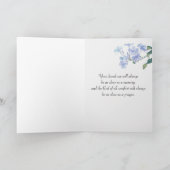 あじさいインボトル悔やみや弔慰 カード (内部)