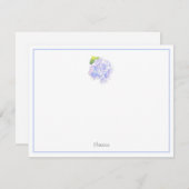 あじさいウォーターカラーヴィネット ノートカード (正面/裏面)