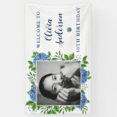 あじさいエレガントさんカスタム写真50th Birthday Party 横断幕 (縦)