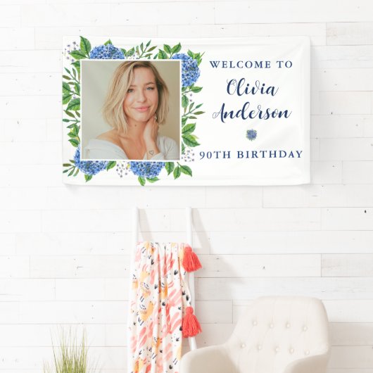 あじさいエレガントさんカスタム写真90th Birthday Party 横断幕 (インサイチュ)