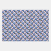 あじさいエレガントの花結婚のタイル ラッピングペーパーシート (正面3)