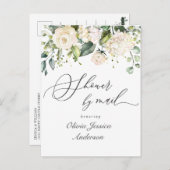 あじさいエレガントバラブライダルシャワーバイメール ポストカード (正面/裏面)