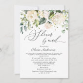 あじさいエレガントバラブライダルシャワーバイメール 招待状 (正面)