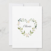 あじさいエレガントバラブライダルシャワーバイメール 招待状 (裏面)