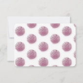 あじさいエレガント文具パーソナライズされたピンク ノートカード (裏面)