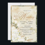 あじさいエレガント色の白金ゴールド緑フローラ結婚' 招待状<br><div class="desc">金ゴールドエレガントと緑のグリッター要素を含む白い水彩のあじさみ。   アンティークの濃淡は白、アイボリーは混ざった緑。 の色の選択に対しては、中立的な招待結婚です。カラーテーマをクリームのシェードとアンティークの白を混ぜ合わせて、の外観をエレガントヴィンテージにします。 深いの野菜は特に白とクリームの花とアクセントピースで豊かに見える。 背景はクリーム動揺しての水色で、緑とヌードが混ざってい与えるこの招待状は、田舎カジュアルな感じエレガントだ。</div>