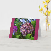 あじさいカラフルフラワーカード カード (黄色い花)