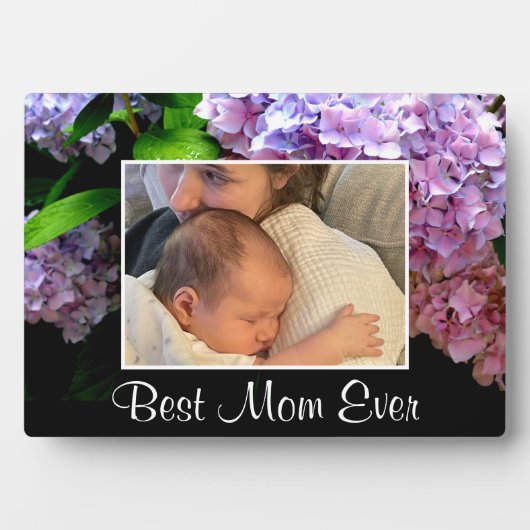 あじさいガーデンピンクブルーパープルフローラ最高のマム フォトプラーク (正面)