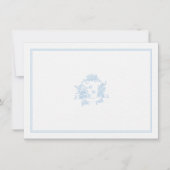 あじさいクレストペリウインクルクラシックの結婚カップル ノートカード (正面)