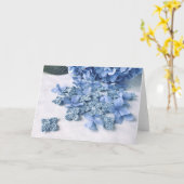 あじさいクロチェットカード カード (黄色い花)